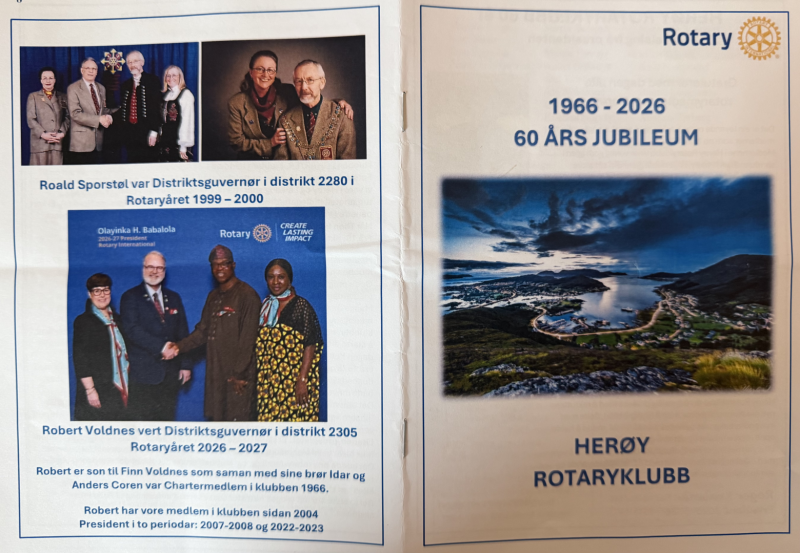 Bursdagsfest og president,- og guvernørskifte i Herøy